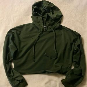 Romwe Cropped Hoodie